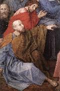 GOES, Hugo van der The Death of the Virgin (detail) USA oil painting artist